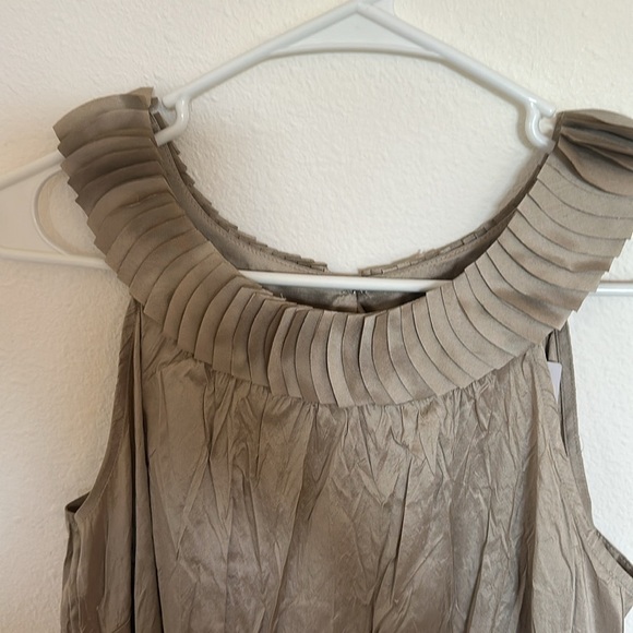 NWT Calypso St. Barth Silk Dress Taupe Medium - Picture 4 of 11